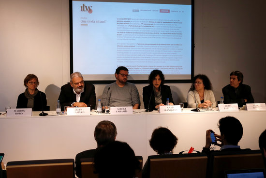 The presentation of the platform  'International Trial Watch - Catalan Referendum case' in Barcelona on December 17, 2018 (by Guifré Jordan)